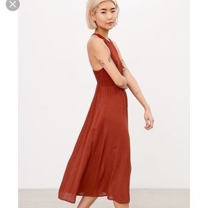 BURNT ORANGE UO MAXI DRESS